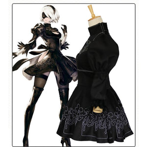 Nier Automata Cosplay Costume Yorha 2B Sexy Outfit Women Dress Costumes
