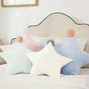 Nordic Style Mori Household Bed Sofa Star Pillow Cushion Toy Doll Large / A Set Of 4 Pieces
