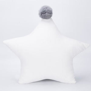 Nordic Style Mori Household Bed Sofa Star Pillow Cushion Toy Doll Large / White