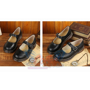 Old-Fashioned Retro Mary Jane Leather Shoes C00128