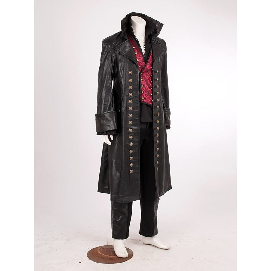 cosfun Once Upon a Time Captain Hook Cosplay Costumes Halloween Pirate