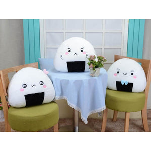 Onigiri Japanese Rice Balls Pillow Cushion Stuffed Toy Plush Doll / A Set
