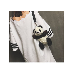 Panda Soft Plush Crossbody Bag