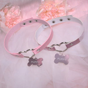 Pink Desire Cave Puppy Dog Bone Pendant Necklace Bracelets Choker Props & Accessories
