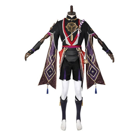 Genshin Impact Scaramouche Balladeer Cosplay Costume Jacquard Version C00444 Women / Xs Costumes