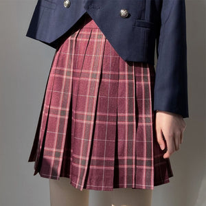 Prep School Plaid Pleated Skirt Mp006142