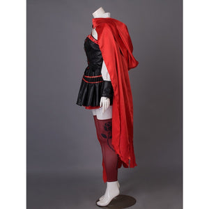 Rwby Season Four Ruby Rose Gothic Cosplay Costumes Hooded Mp003350