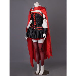 Rwby Season Four Ruby Rose Gothic Cosplay Costumes Hooded Mp003350