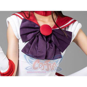 Sailor Moon Mars Hino Rei Cosplay Costumes Red Suit Mp000570