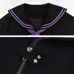 Sailor Print Zip Up Jacket