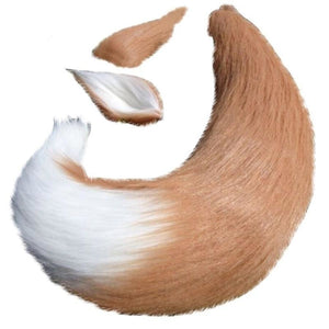 Spice And Wolf Holo Fox Ear Tail Accessories Cosplay Props For Halloween C00135 &