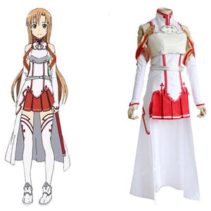 Sword Art Online Cosplay Costume Asuna Yuuki Full Set Women Costumes Mp005693 S