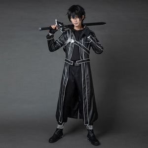 Sword Art Online Sao Kazuto Kirigaya Kirito Cosplay Costume C00079 S Costumes