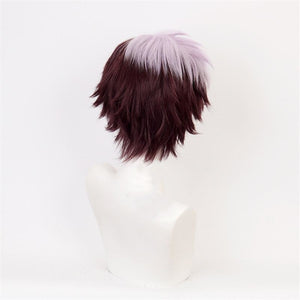 Toilet-Bound Hanako-Kun Tsuchigomori Cosplay Wigs Number 5 Spider-Face Brown Hair With A Purple