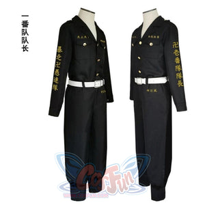 Tokyo Revengers Hooligan Black Team Uniform Suit Cosplay Costumes Boys Role Play Clothing A4 / S