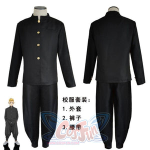 Tokyo Revengers Hooligan Black Team Uniform Suit Cosplay Costumes Boys Role Play Clothing A8 / S