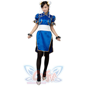 Top Street Fighter Chun Li Cosplay Costumes Cheongsam Mp000407