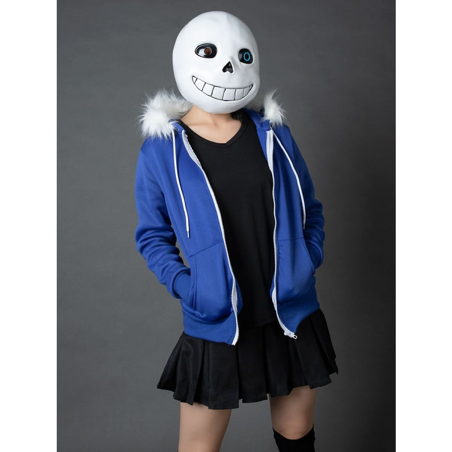 Undertale XTALE Cross Sans Cosplay Costume Blue Hoodies Fresh Skeleton  Jacket Adult Man Woman Daily Halloween Party Uniform - AliExpress
