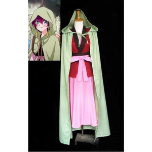 Yona Of The Dawn Cosplay Anime Akatsuki No Costume Dress Cloak Outfit Uniform Cape With Earrings